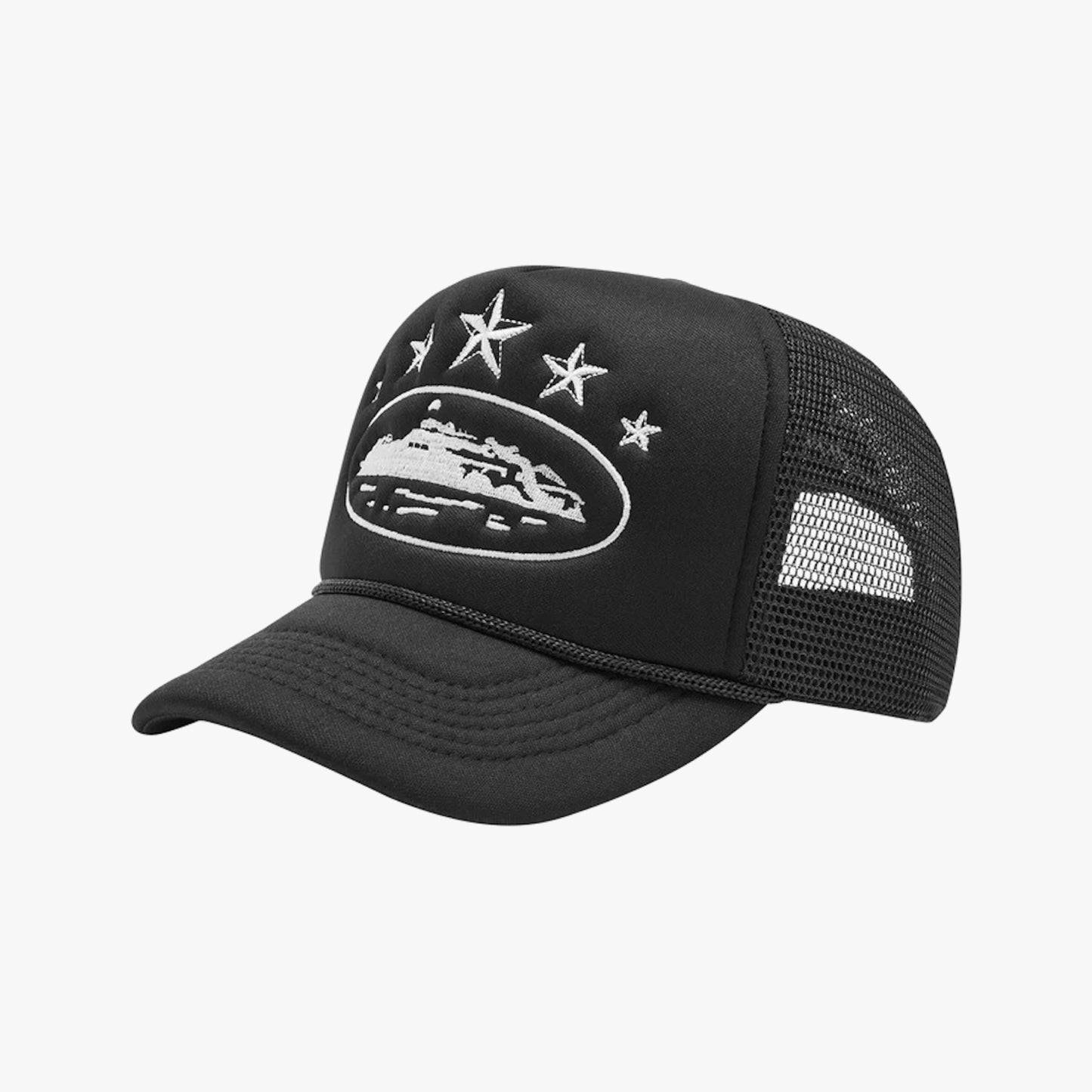 Boné Corteiz 5 Starz Alcatraz Trucker Black