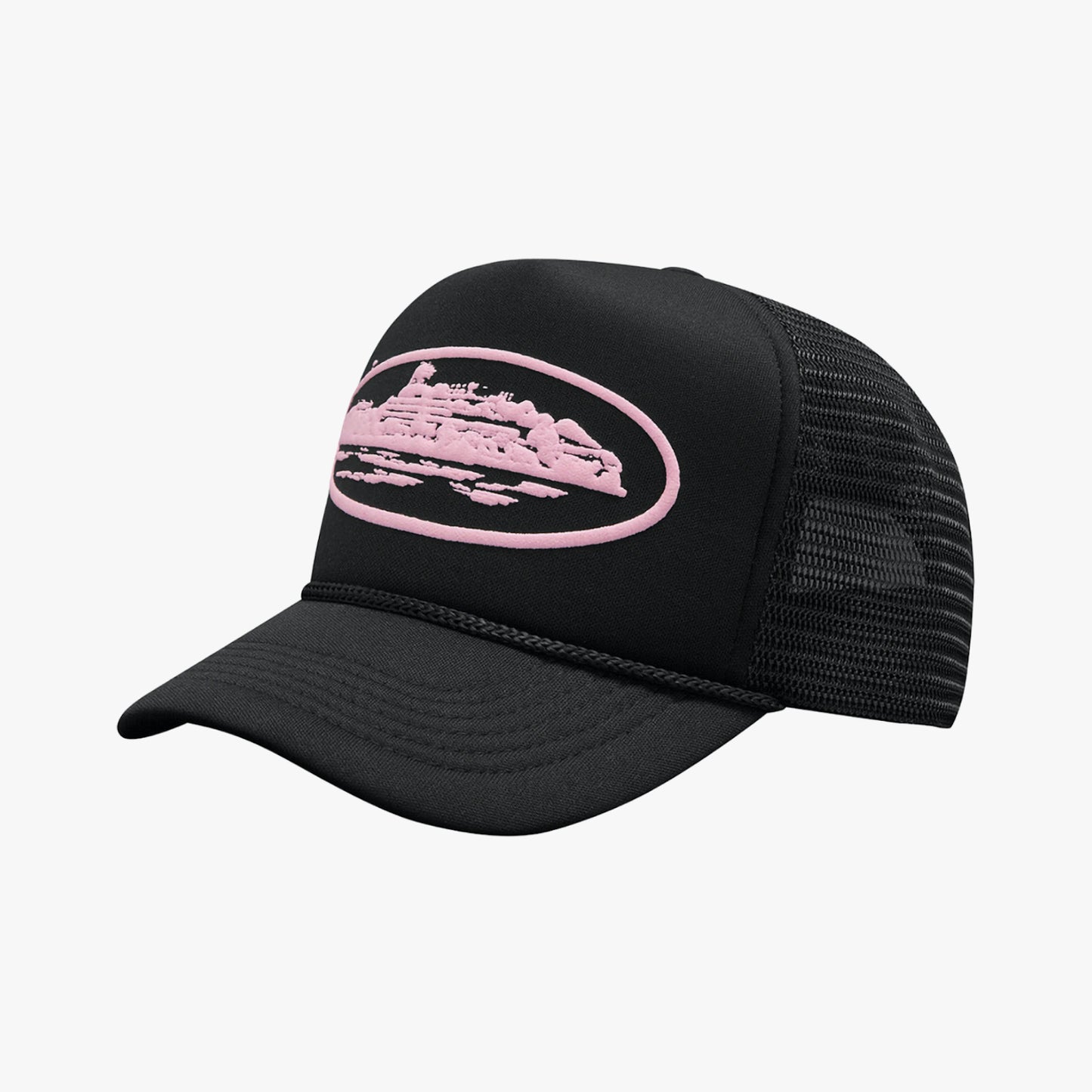 Boné Corteiz Alcatraz Trucker Hat Black/Pink