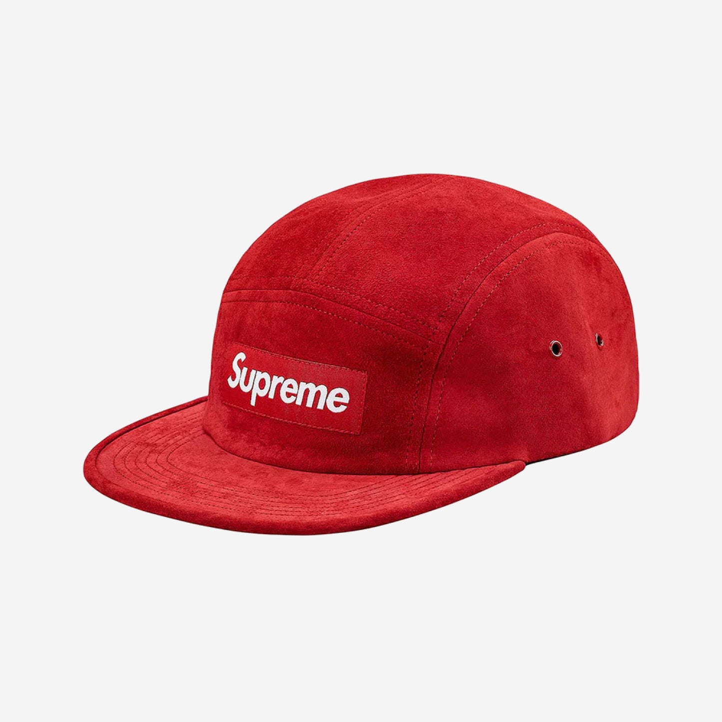 Boné Supreme Suede Camp Cap Red