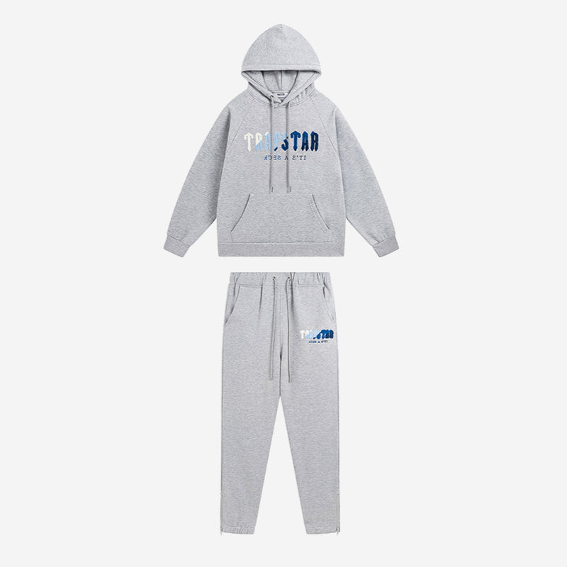 Conjunto Trapstar Chenille Decoded Tracksuit “Grey Ice Flavours” - Urbanize Streetwear