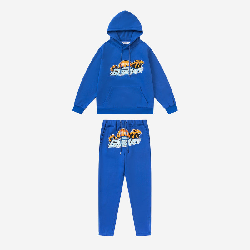 Conjunto Trapstar Shooters Tracksuit “Blue Orange” - Urbanize Streetwear