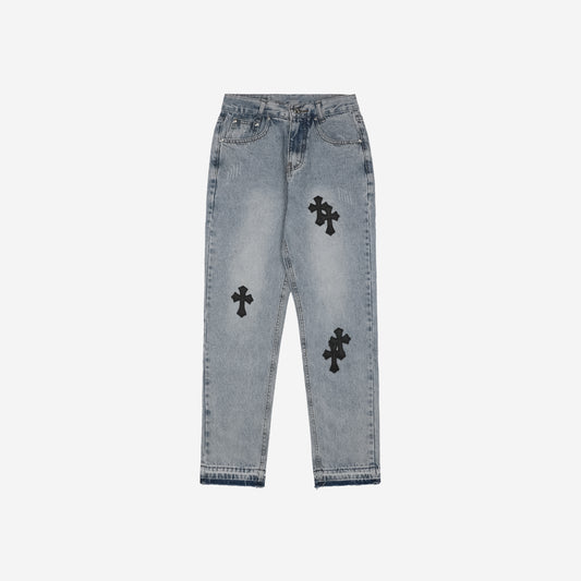 Calça Chrome Hearts Cross Patch Levi's Jeans Denim - Urbanize Streetwear