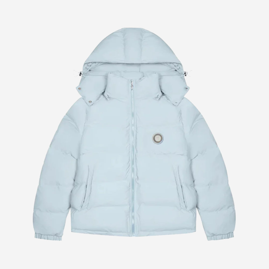 Jaqueta Trapstar Irongate Hooded Puffer "Ice blue" - Urbanize Streetwear