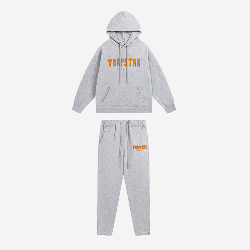 Conjunto Trapstar Chenille Decoded Tracksuit “Grey Orange” - Urbanize Streetwear