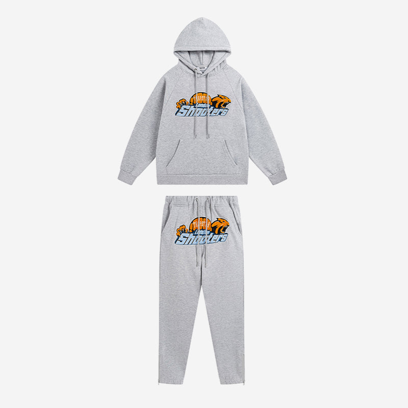 Conjunto Trapstar Shooters Tracksuit “Grey Orange” - Urbanize Streetwear