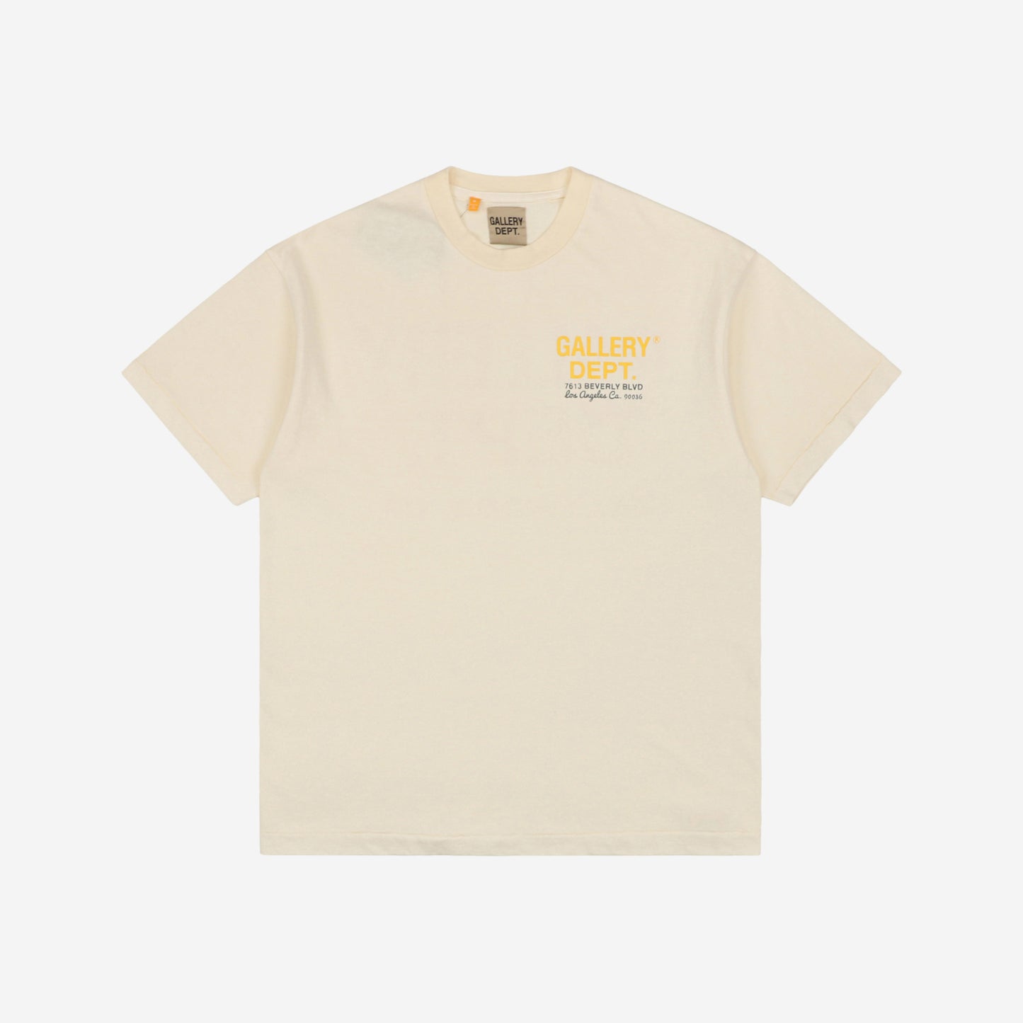 Camiseta Gallery Dept. Drive Thru Boxy Fit Cream - Urbanize Streetwear