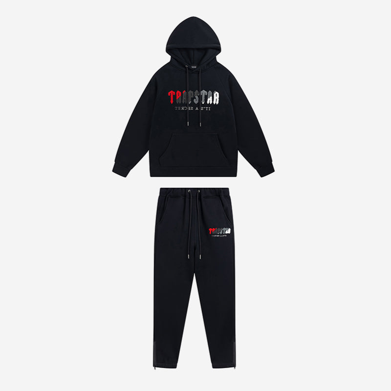 Conjunto Trapstar Chenille Decoded Tracksuit “Black Red” - Urbanize Streetwear