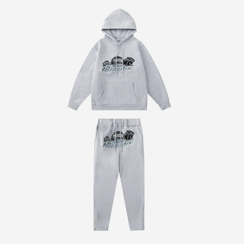 Conjunto Trapstar Shooters Tracksuit “Grey Sky Blue” - Urbanize Streetwear