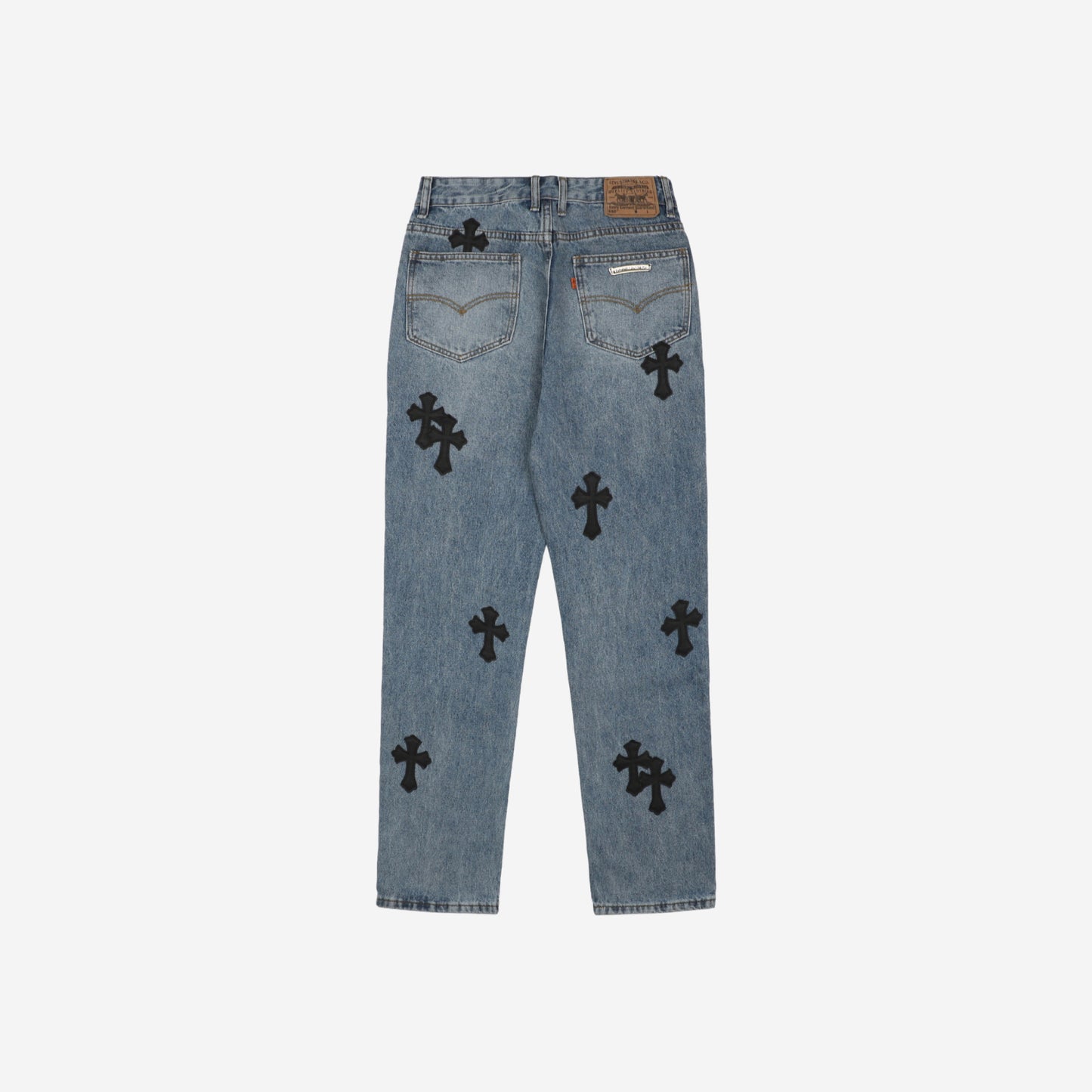 Calça Chrome Hearts Cross Patch Levi's Jeans Blue - Urbanize Streetwear