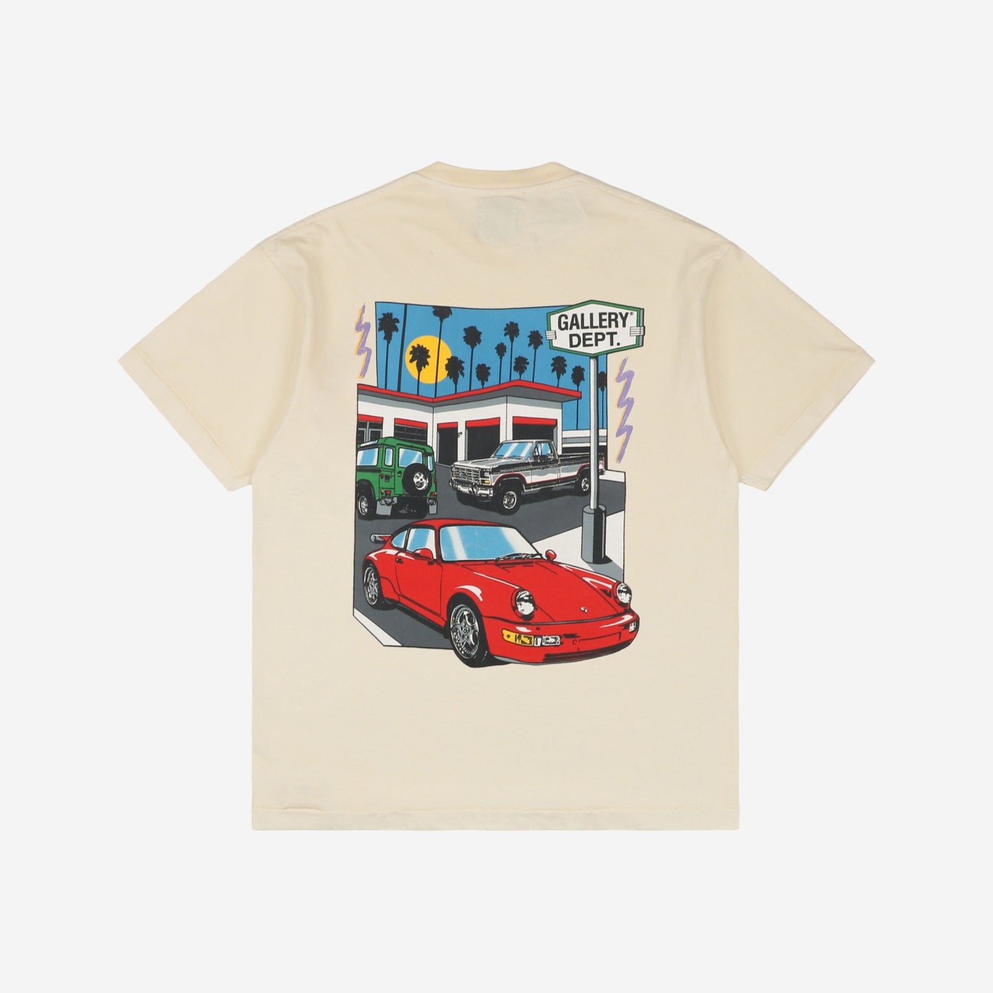 Camiseta Gallery Dept. Drive Thru Boxy Fit Cream - Urbanize Streetwear