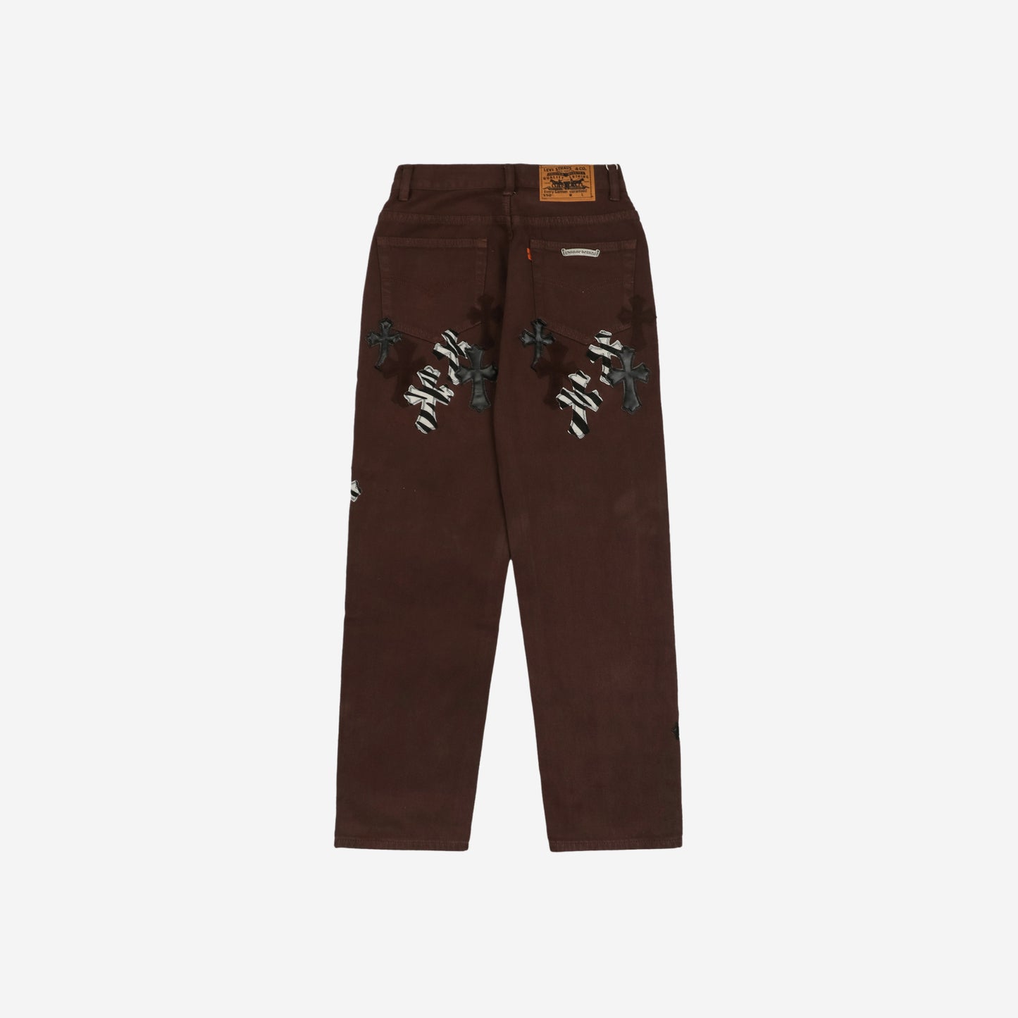 Calça Chrome Hearts Cross Patch Levi's Jeans Brown - Urbanize Streetwear