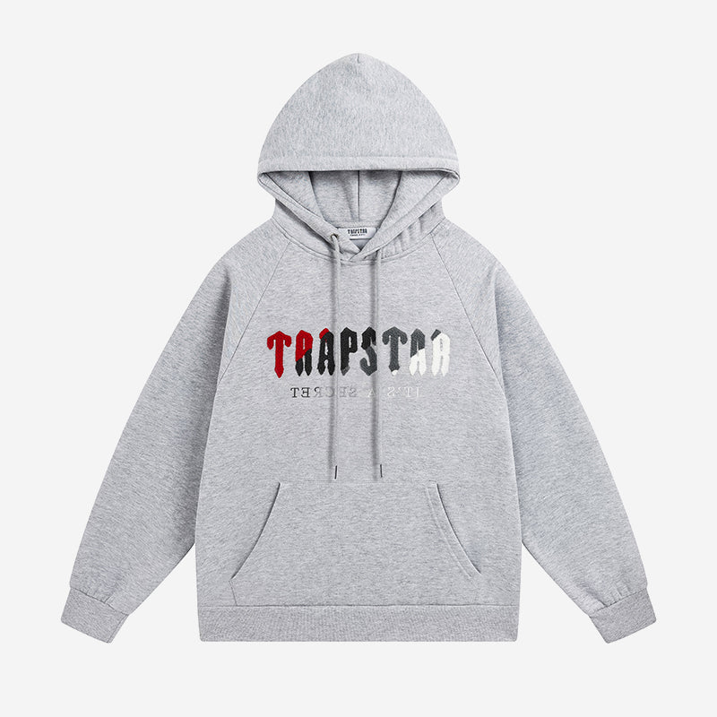 Conjunto Trapstar Chenille Decoded Tracksuit “Grey Red” - Urbanize Streetwear