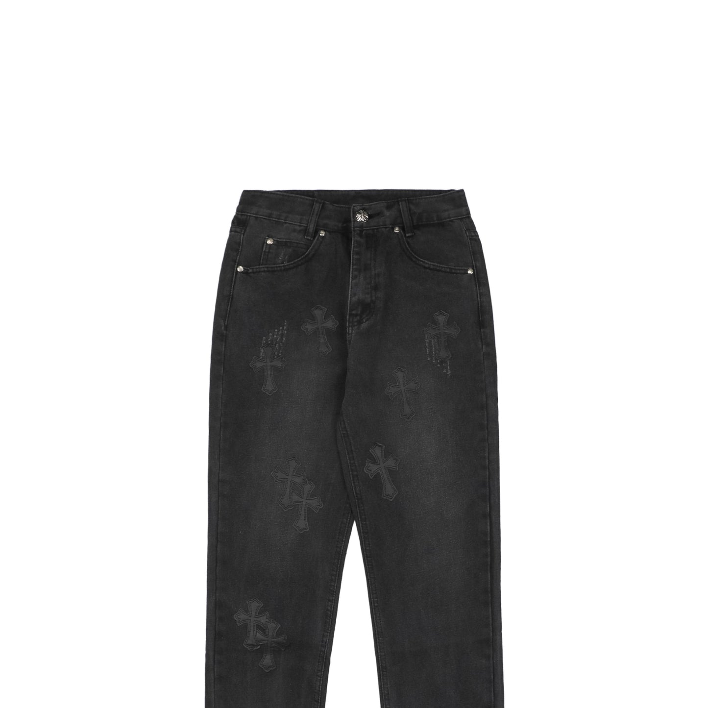 Calça Chrome Hearts Cross Patch Levi's Jeans Black - Urbanize Streetwear