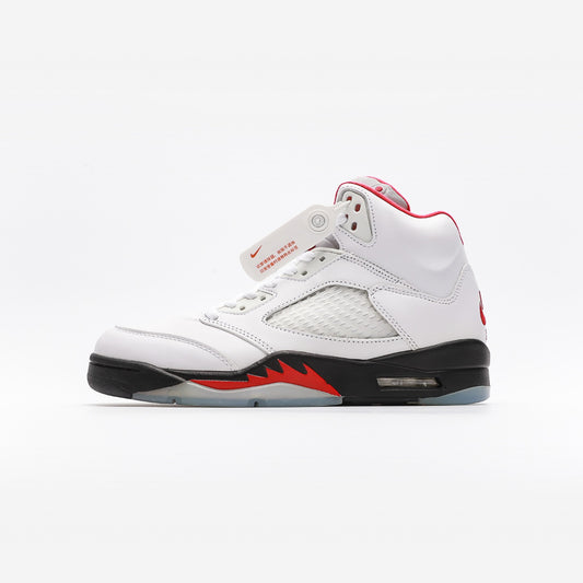 Air Jordan 5 Retro Fire Red Silver Tongue - Urbanize Streetwear