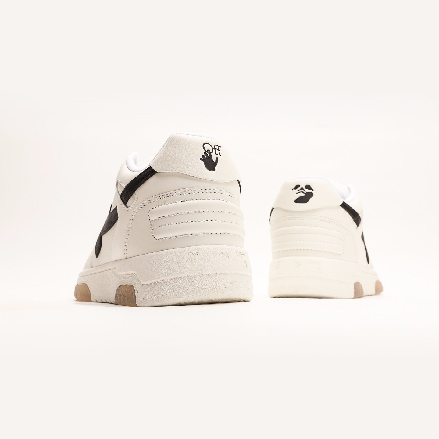 OFF-WHITE "OOO" Low Tops White Black (W) - Urbanize Streetwear